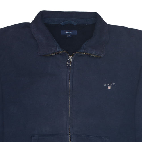 GANT Men's Blue Full Zip Collared Sweatshirt XL