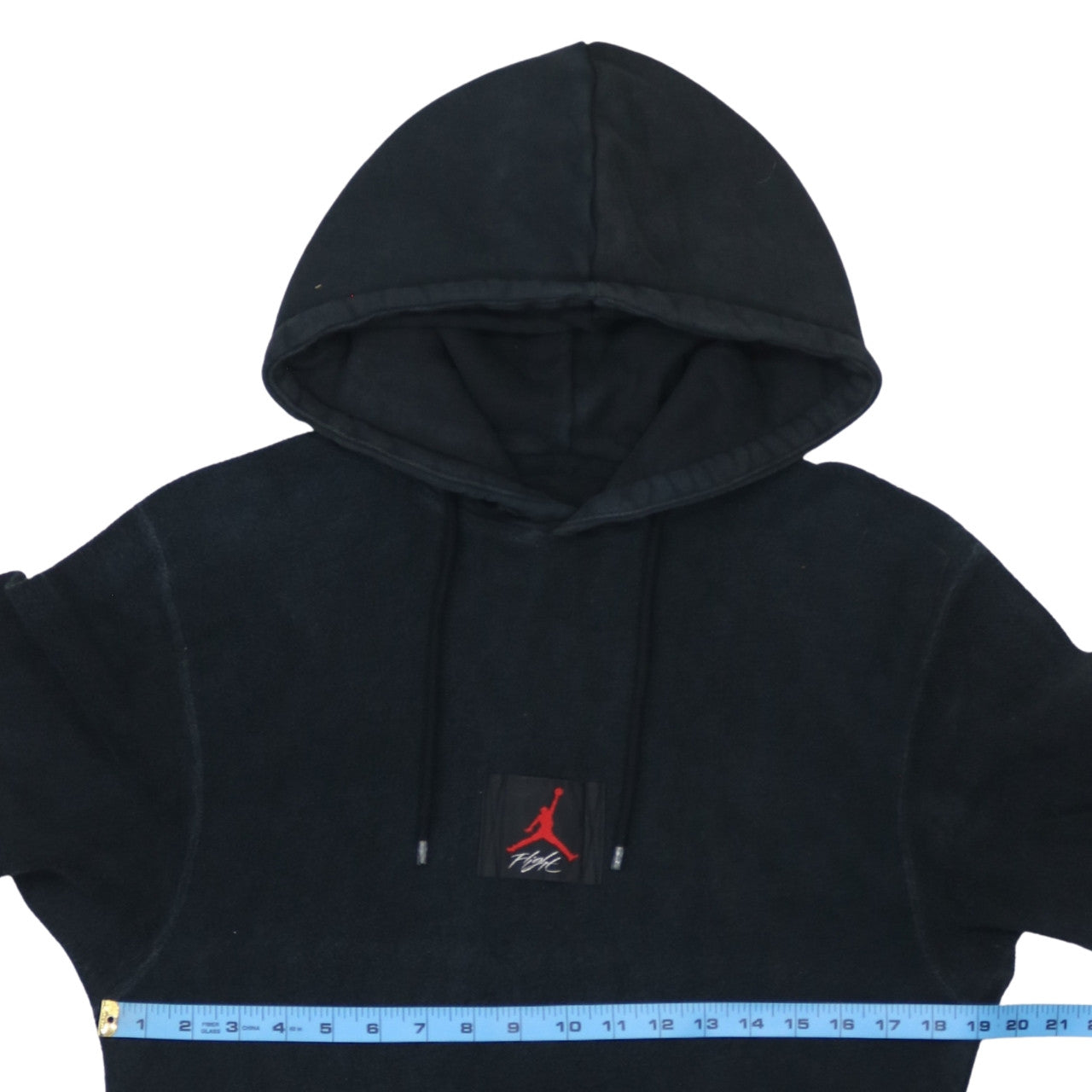 Jordan Men's Black Pullover Hoodie M Embroidered Graphic Cotton