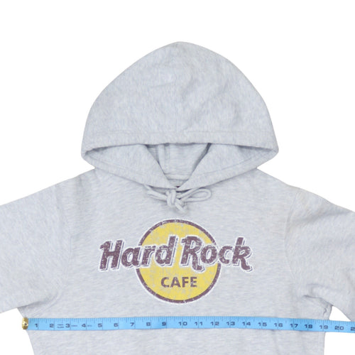 Hard Rock Cafe Berlin Grey Pullover Hoodie Unisex Small Music Logo