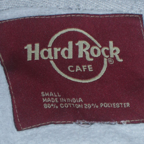 Hard Rock Cafe Berlin Grey Pullover Hoodie Unisex Small Music Logo