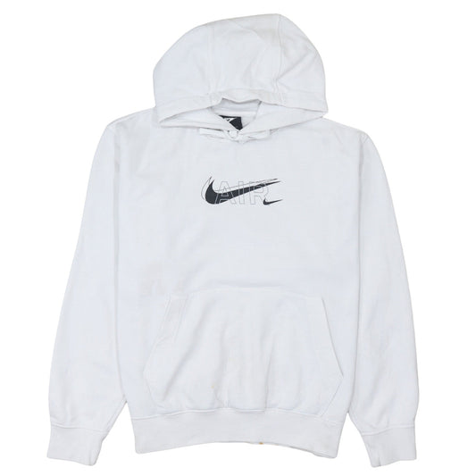 Nike Men’s White Pullover Hoodie S Logo Graphic Print Sportswear