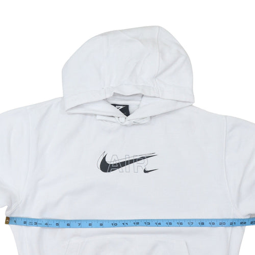 Nike Men’s White Pullover Hoodie S Logo Graphic Print Sportswear