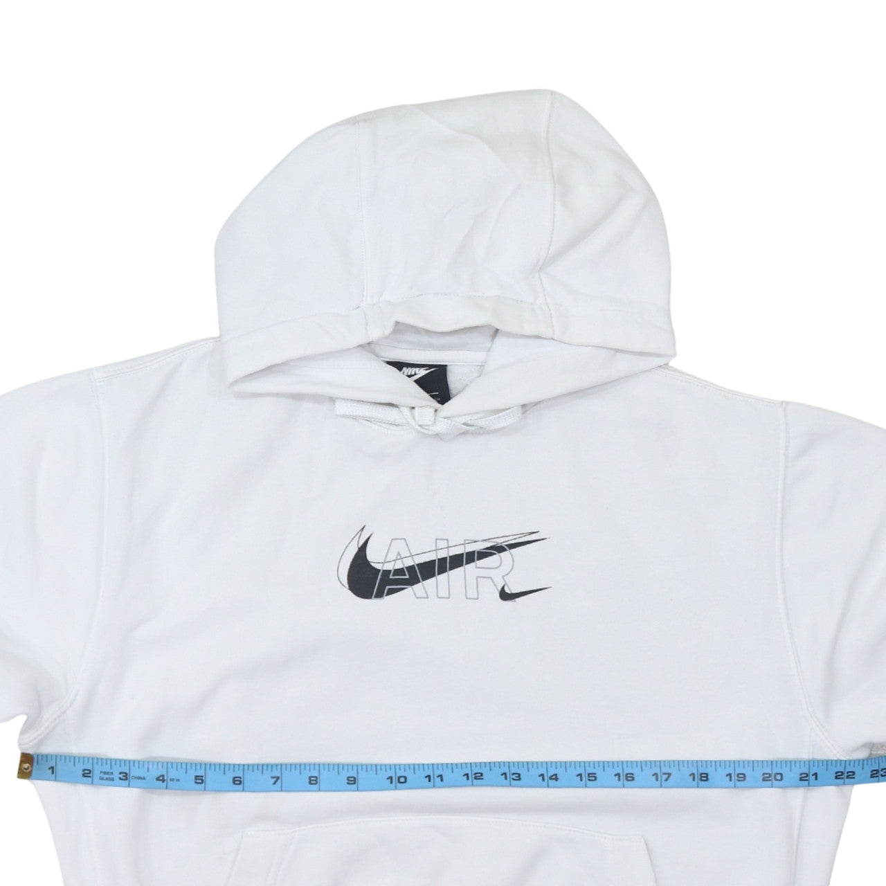 Nike Men’s White Pullover Hoodie S Logo Graphic Print Sportswear