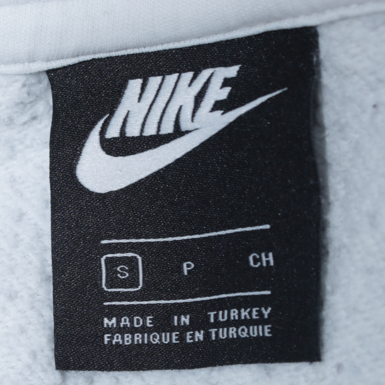Nike Men’s White Pullover Hoodie S Logo Graphic Print Sportswear