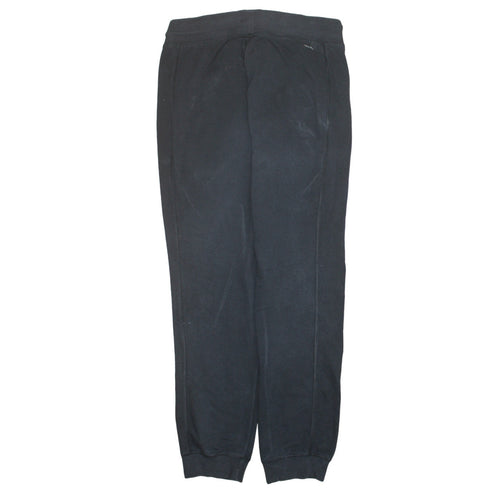 Adidas Women's Black Joggers L Climalite Tapered Fleece Sportswear