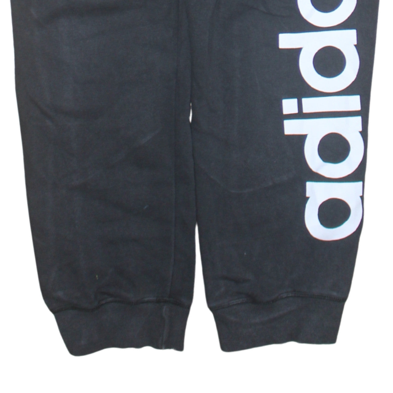 Adidas Women's Black Joggers L Climalite Tapered Fleece Sportswear