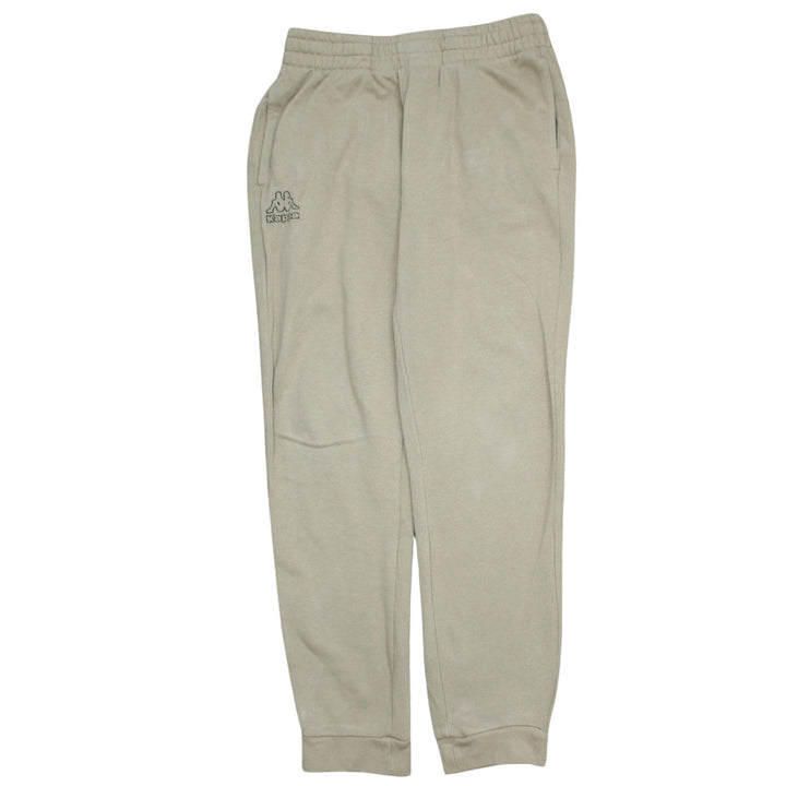 Kappa Boys Beige Jogger Sweatpants Size 158 Regular Fit Elastic Waist