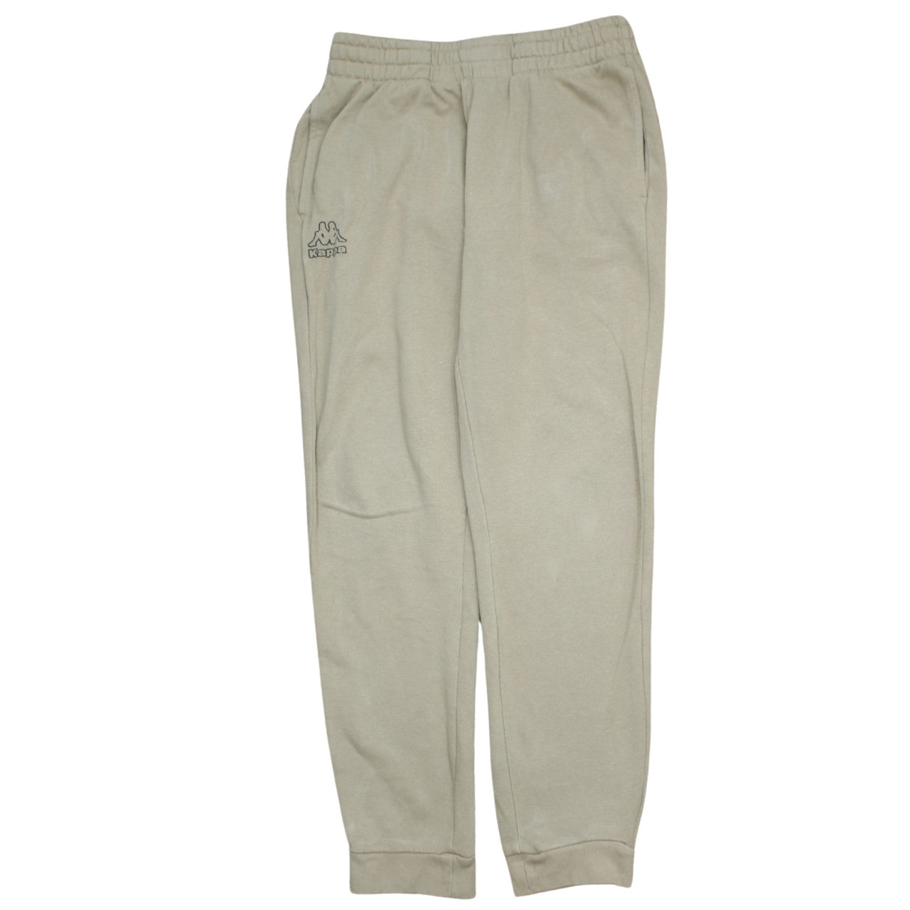Kappa Boys Beige Jogger Sweatpants Size 158 Regular Fit Elastic Waist