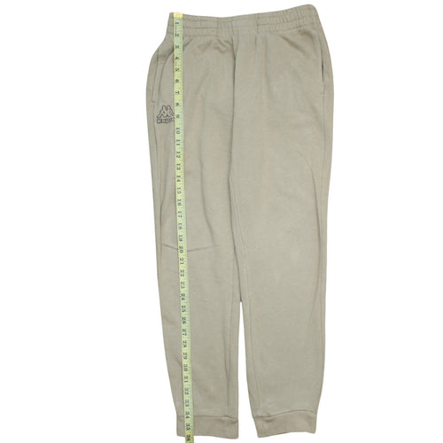 Kappa Boys Beige Jogger Sweatpants Size 158 Regular Fit Elastic Waist