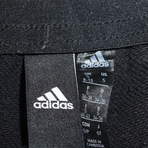 Adidas Women’s Black Jogger Trousers Size 8-10 with Drawstring Waist