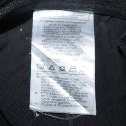 Adidas Women’s Black Jogger Trousers Size 8-10 with Drawstring Waist
