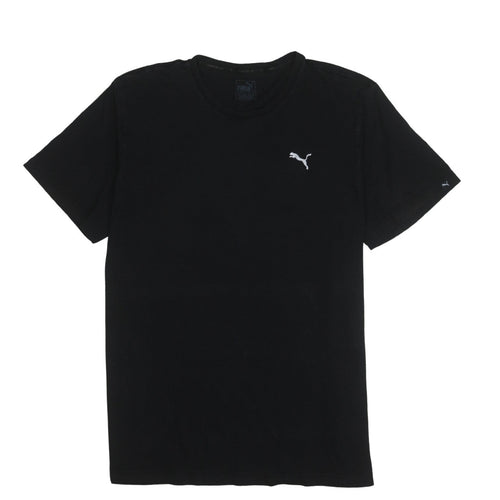 Puma Men's Black 2XL Crew Neck Cotton Short Sleeve T-Shirt