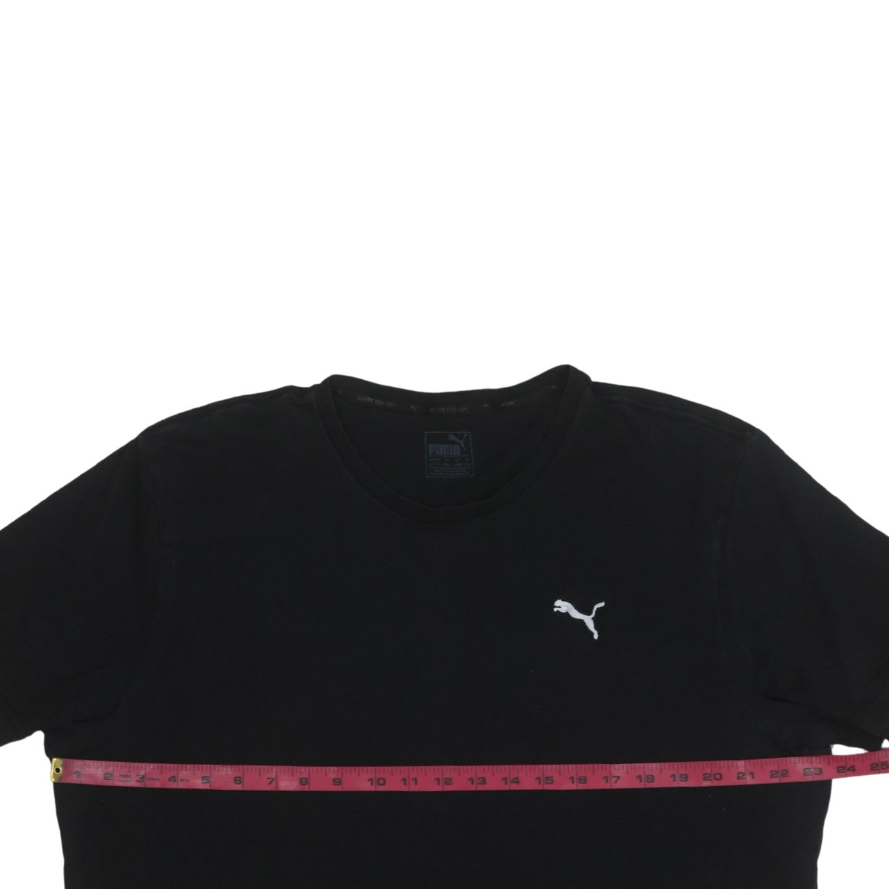 Puma Men's Black 2XL Crew Neck Cotton Short Sleeve T-Shirt