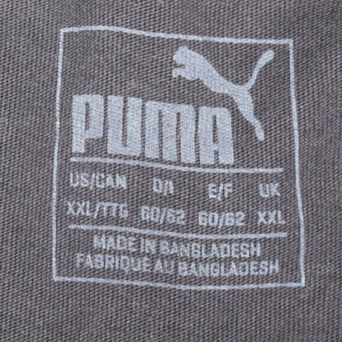 Puma Men's Black 2XL Crew Neck Cotton Short Sleeve T-Shirt