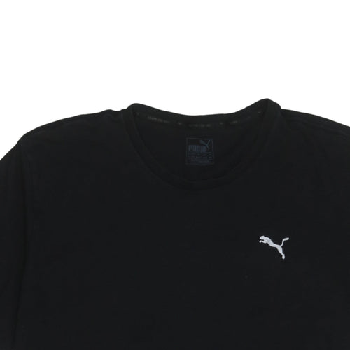 Puma Men's Black 2XL Crew Neck Cotton Short Sleeve T-Shirt