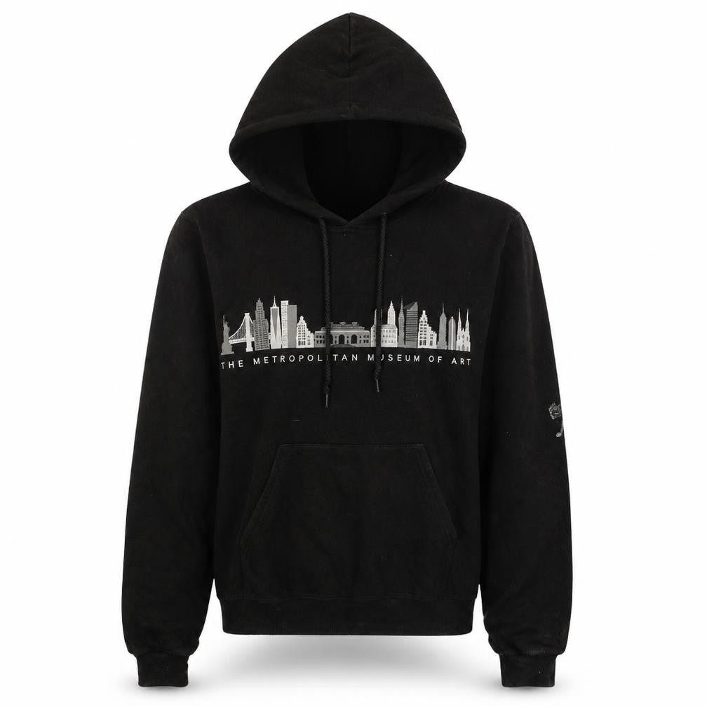 Champion Women's Black XS Pullover Hoodie The Met Museum Graphic
