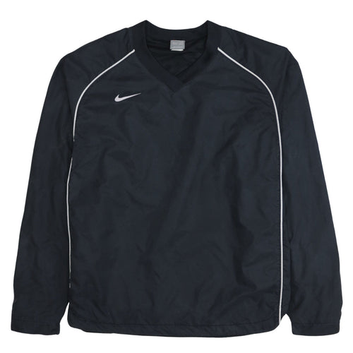 Nike Men's Black V-Neck Pullover Long Sleeve Sports Sweatshirt L