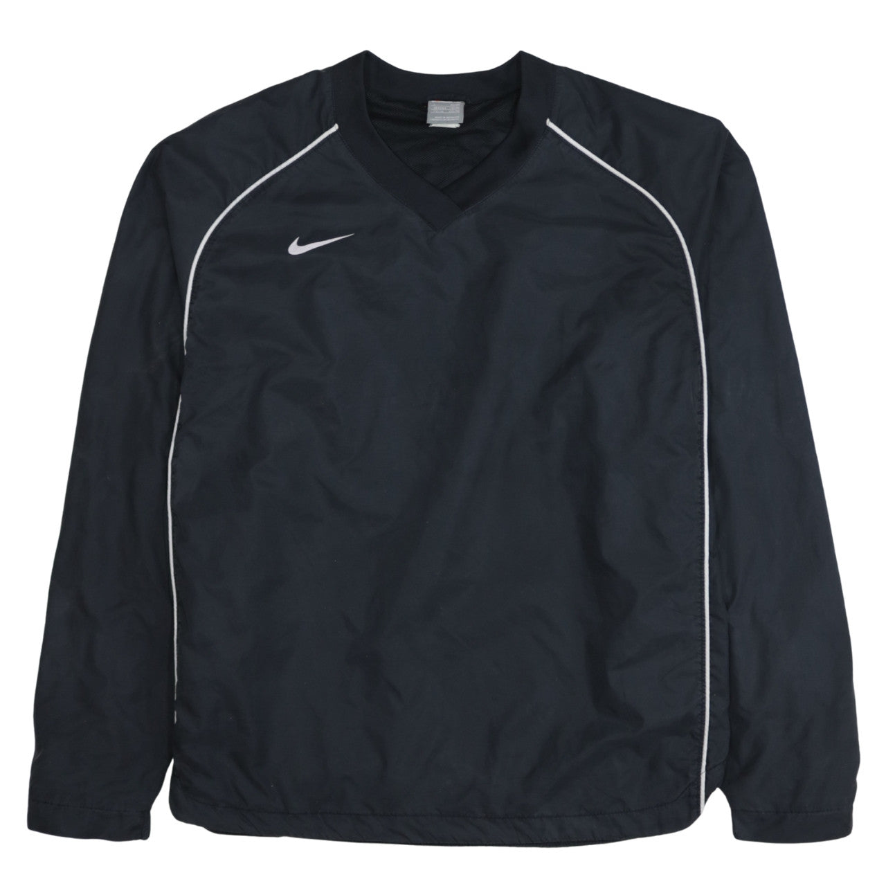 Nike Men's Black V-Neck Pullover Long Sleeve Sports Sweatshirt L