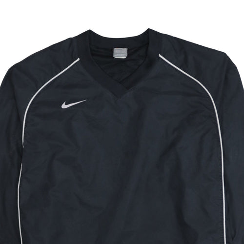 Nike Men's Black V-Neck Pullover Long Sleeve Sports Sweatshirt L