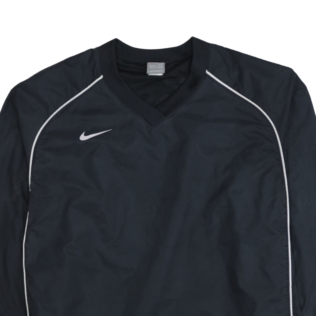 Nike Men's Black V-Neck Pullover Long Sleeve Sports Sweatshirt L