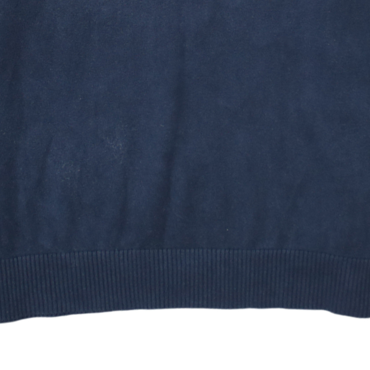 Tommy Hilfiger Men's Blue V-Neck Cotton Jumper Size L