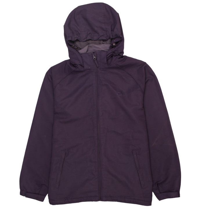 Mountain Essentials Women's Purple Hooded Waterproof Jacket Size 16