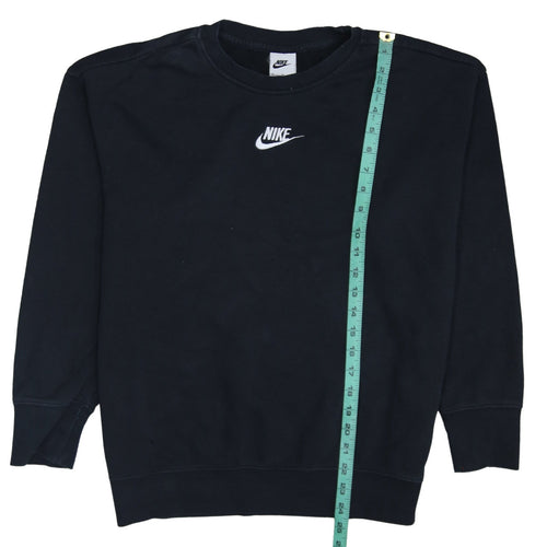 Nike Boys Black XL Sweatshirt Crew Neck Long Sleeve Logo Pullover Jumper