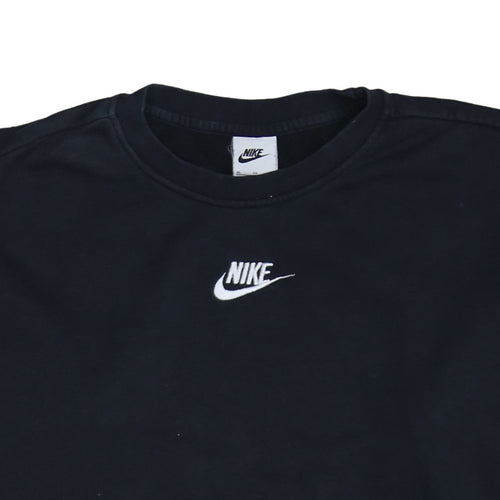 Nike Boys Black XL Sweatshirt Crew Neck Long Sleeve Logo Pullover Jumper