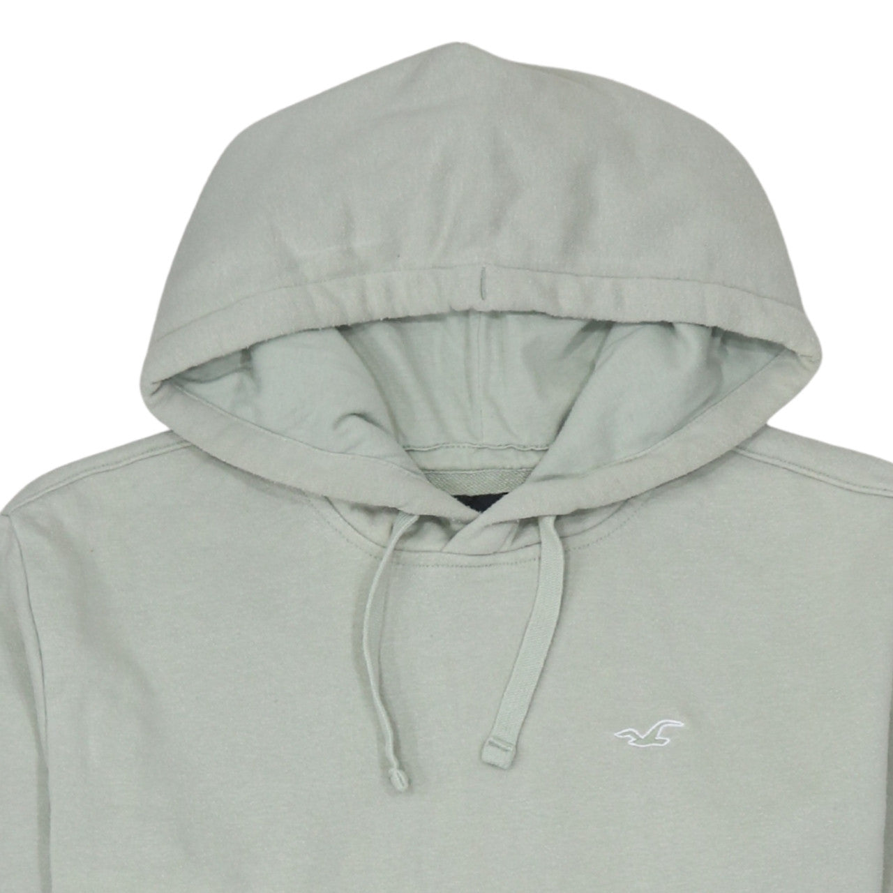 Hollister Men's Green Pullover Hoodie Small Logo Cotton Blend