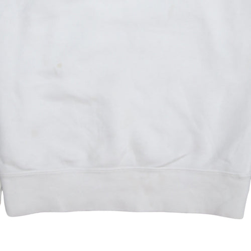 Nike Men's White XS Pullover Crew Neck Logo Sweatshirt