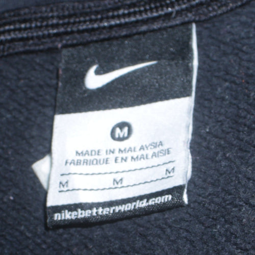 Nike Men's Black 1/4 Zip Fleece Lacrosse Sweatshirt M