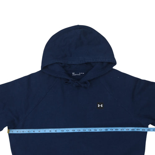 Under Armour Mens Blue XL Pullover Hoodie Fleece Relaxed Fit