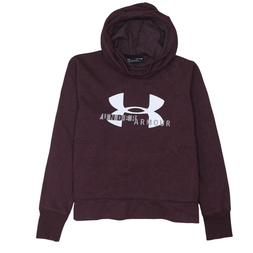 Under Armour Men's Brown XL Pullover Hoodie with Logo Print