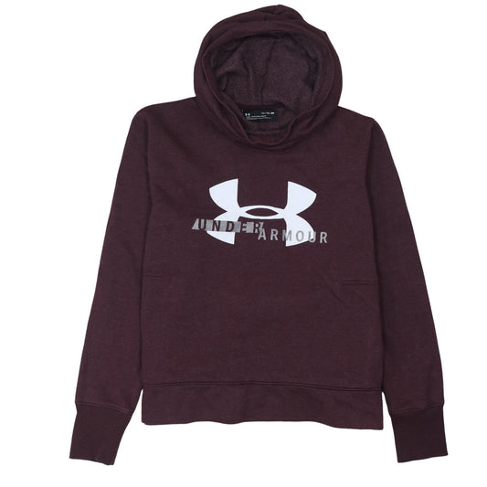 Under Armour Men's Brown XL Pullover Hoodie with Logo Print