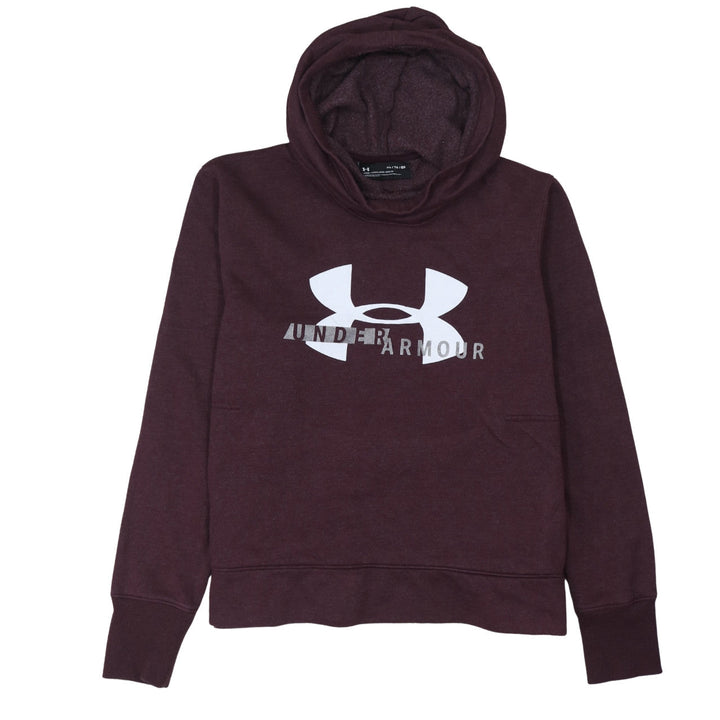 Under Armour Men's Brown XL Pullover Hoodie with Logo Print