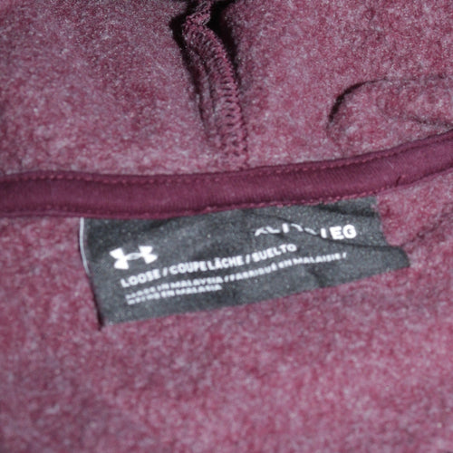 Under Armour Men's Brown XL Pullover Hoodie with Logo Print