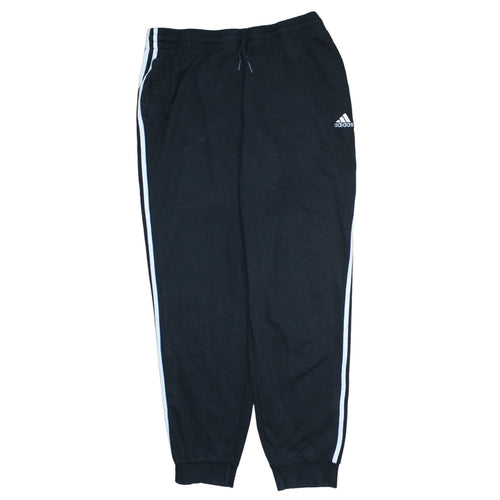 Adidas Women's Black XL Track Pants with Side Stripes