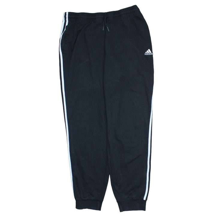 Adidas Women's Black XL Track Pants with Side Stripes