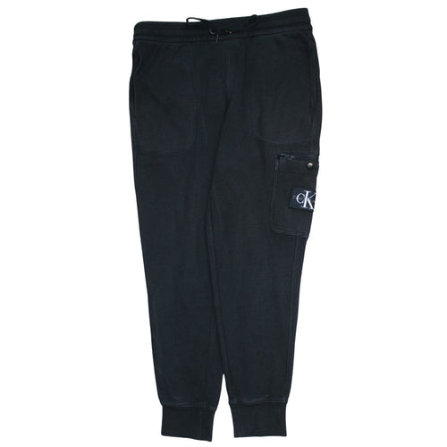 Calvin Klein Mens Black Jogger Sweatpants M Drawstring Pockets