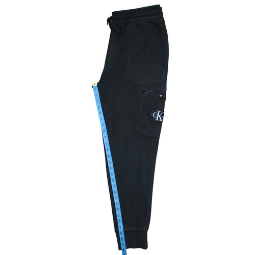 Calvin Klein Mens Black Jogger Sweatpants M Drawstring Pockets
