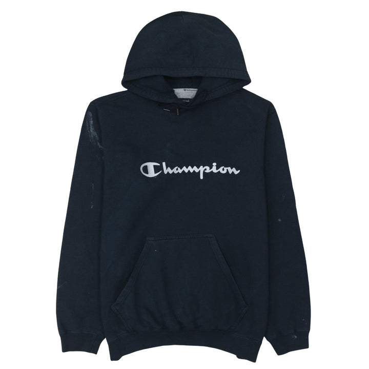 Champion Men’s Blue Pullover Hoodie L Logo Sportswear