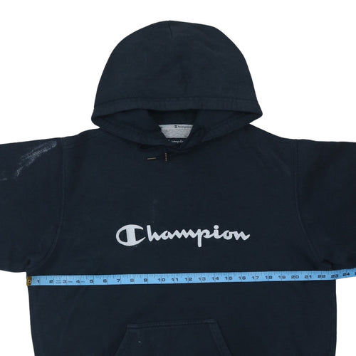 Champion Men’s Blue Pullover Hoodie L Logo Sportswear