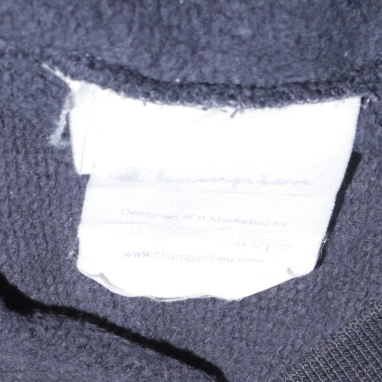 Champion Men’s Blue Pullover Hoodie L Logo Sportswear