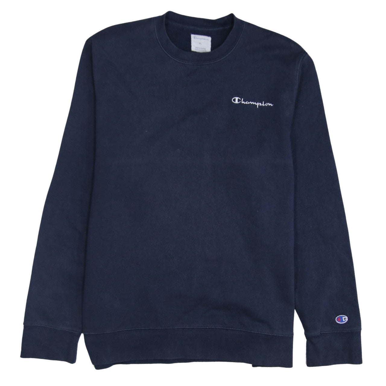 Champion Men's Blue Crew Neck Pullover Sweatshirt Size S