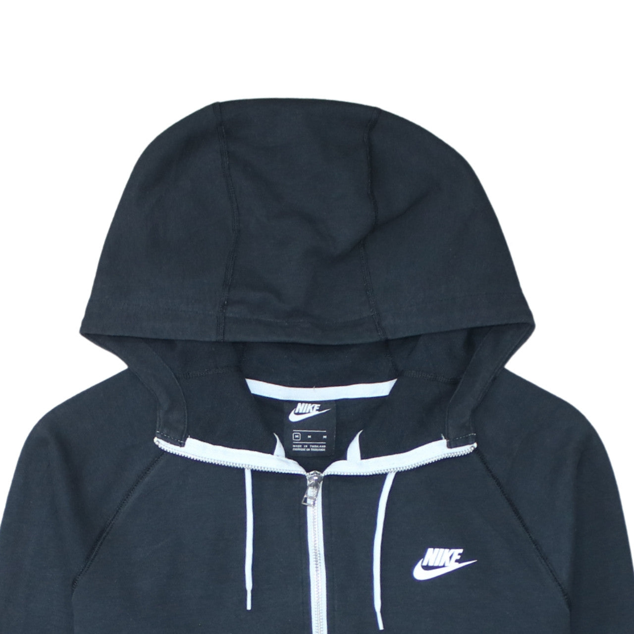 Nike Men's Black Full Zip Hoodie Size M Regular Fit Sportswear