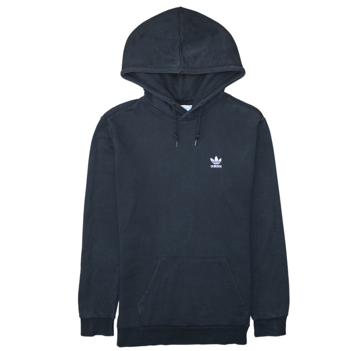 Adidas Men's Black Pullover Hoodie Small Logo Fleece Sweatshirt