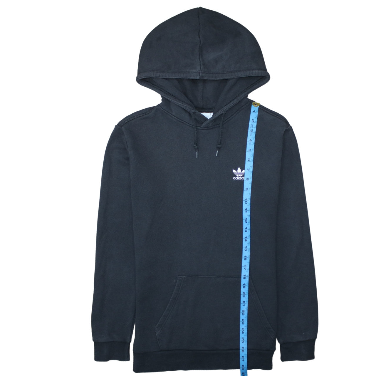 Adidas Men's Black Pullover Hoodie Small Logo Fleece Sweatshirt