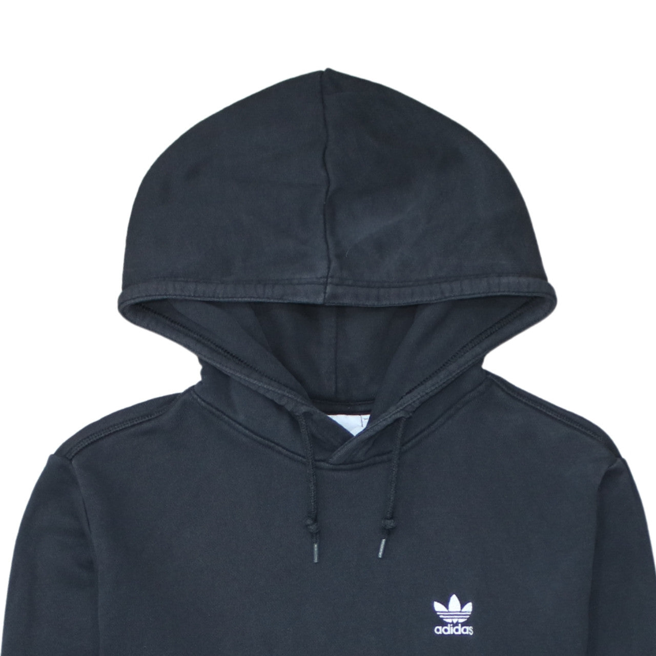 Adidas Men's Black Pullover Hoodie Small Logo Fleece Sweatshirt