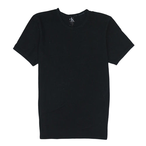 Calvin Klein Men’s Black Slim Fit Cotton Stretch Crew Neck T-Shirt M