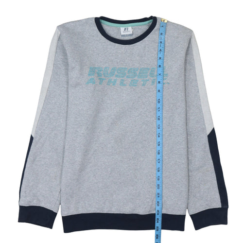 Russell Athletic Boys Grey Heather Sweatshirt 15-16 Years Cotton Blend Pullover